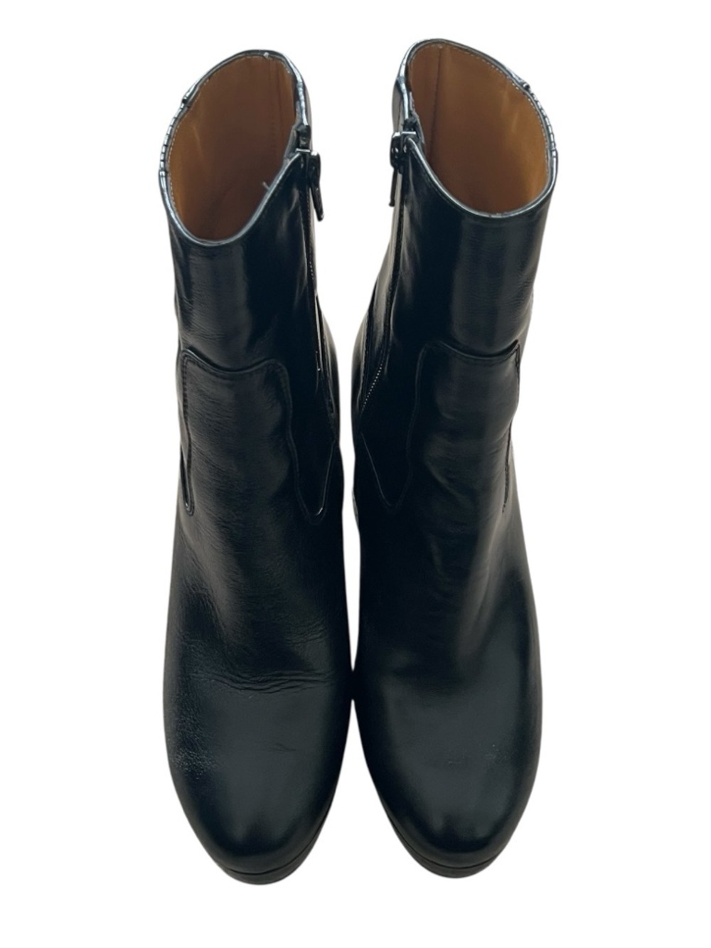 Sezane Cassie High Boots Smooth Black FR 39 / US 8 - Picture 3 of 8
